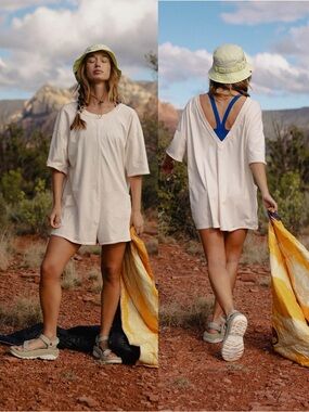 Free People Hot Shot Tee Romper